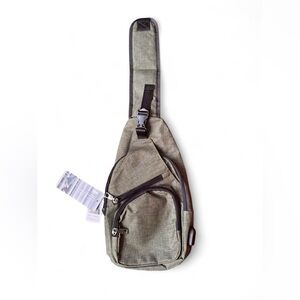 Olive Green Travel Sling Bag